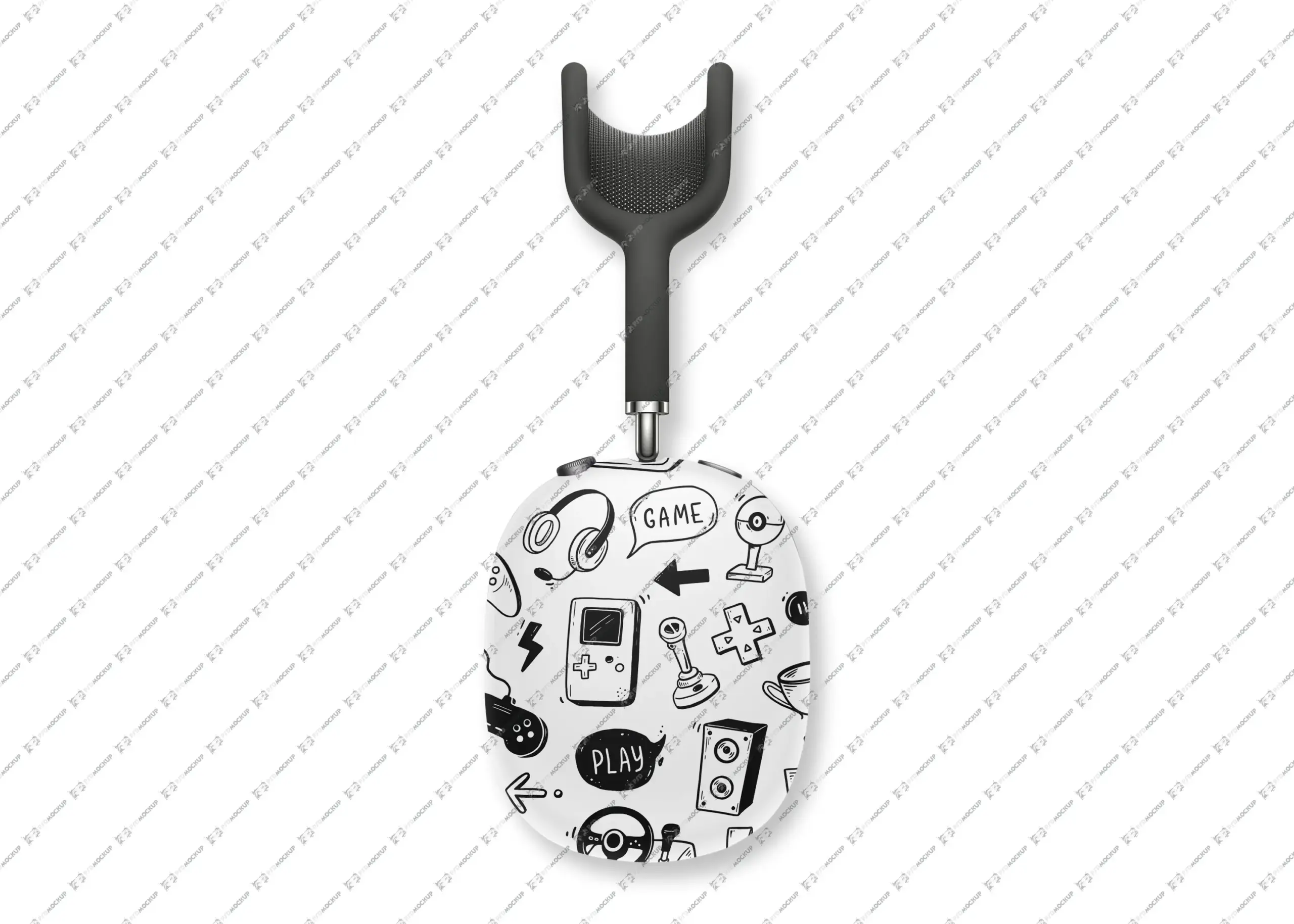 Apple AirPods Max Vinyl Skin PSD Mockup Template | PSDmockup - Image 2