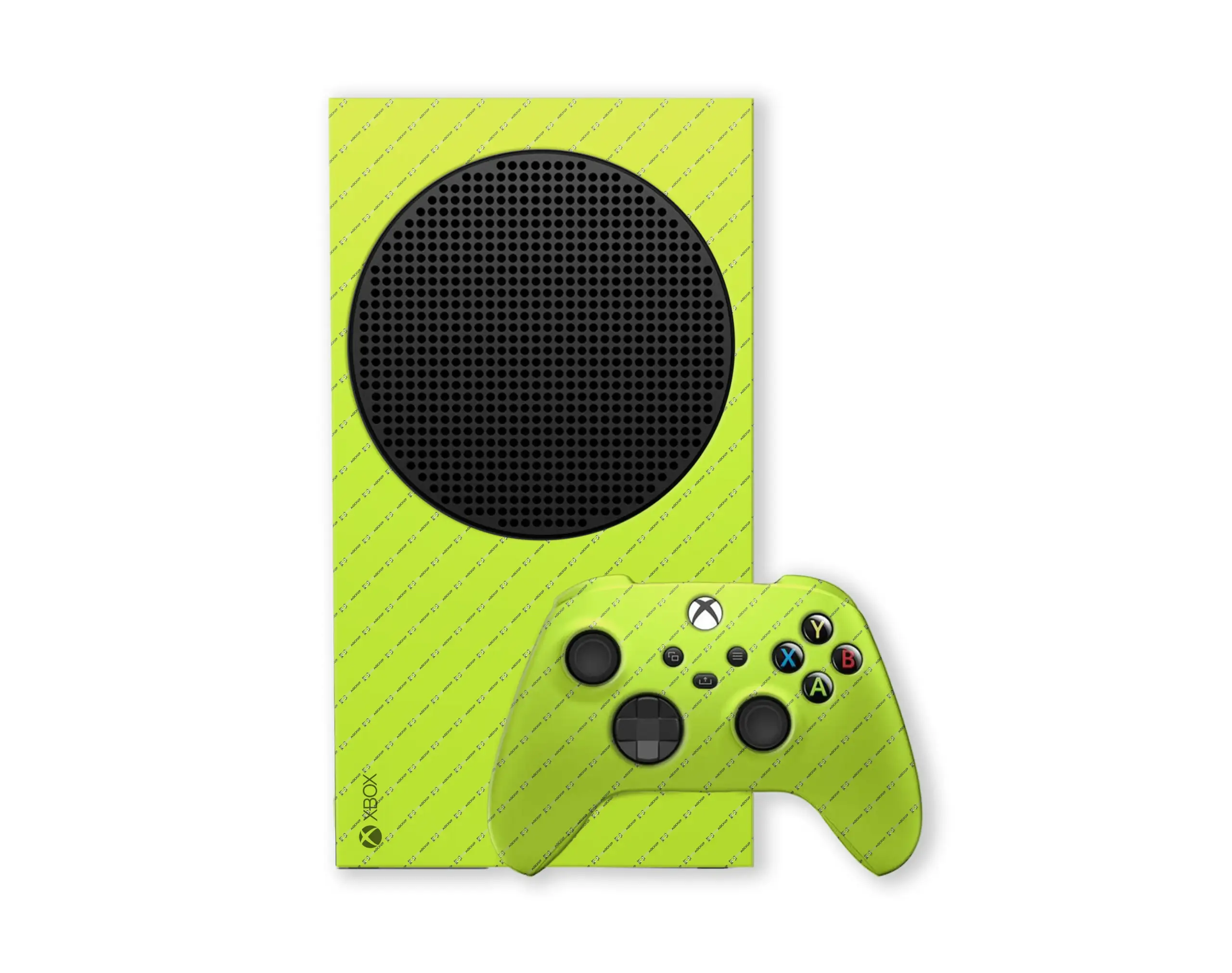Xbox Series S Skin & Decal PSD Mockup – Realistic Console & Controller Wrap Presentation Template